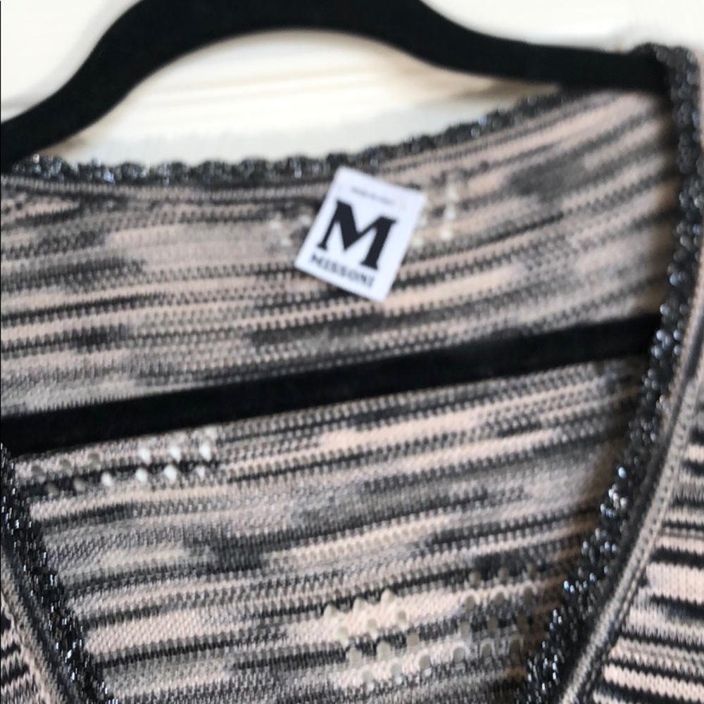 Missoni v neck sweater dress
